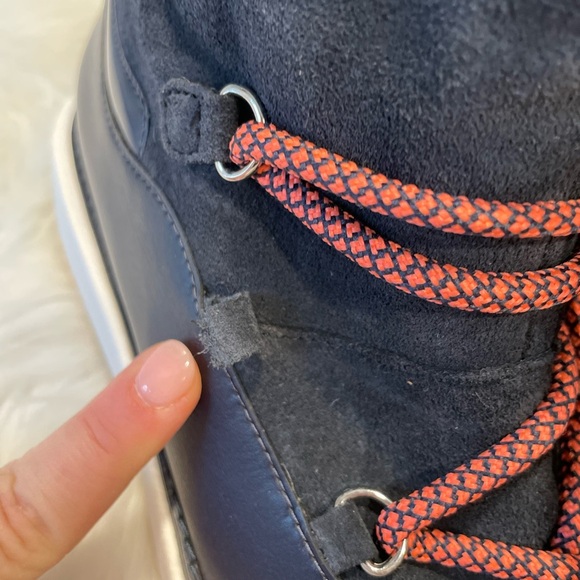 NWOB|Fitflop Skandi Navy Blue Suede Boots, 8 - Picture 6 of 12